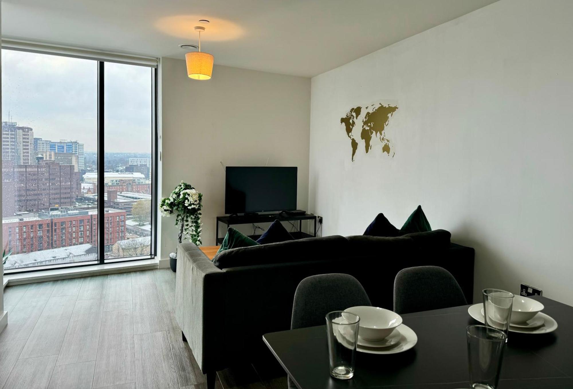 Premium Deals L Last-Minute Stay L 4 Min Walk To Birmingham Central Library L 18Th Floor 2 Bed 2 Bath City Centre Penthouse With Gym & Netflix By Jvt Short Lets 外观 照片