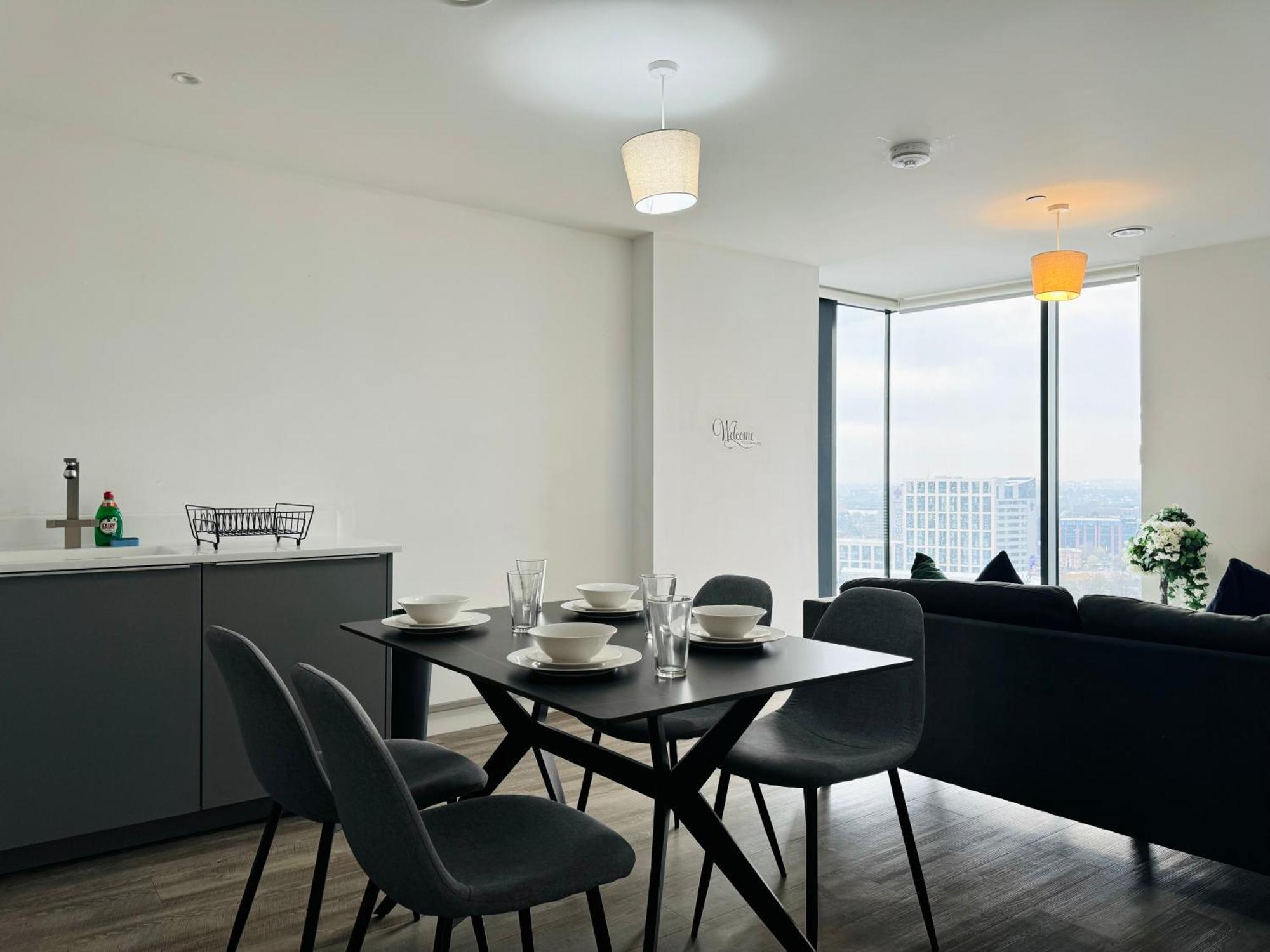 Premium Deals L Last-Minute Stay L 4 Min Walk To Birmingham Central Library L 18Th Floor 2 Bed 2 Bath City Centre Penthouse With Gym & Netflix By Jvt Short Lets 外观 照片